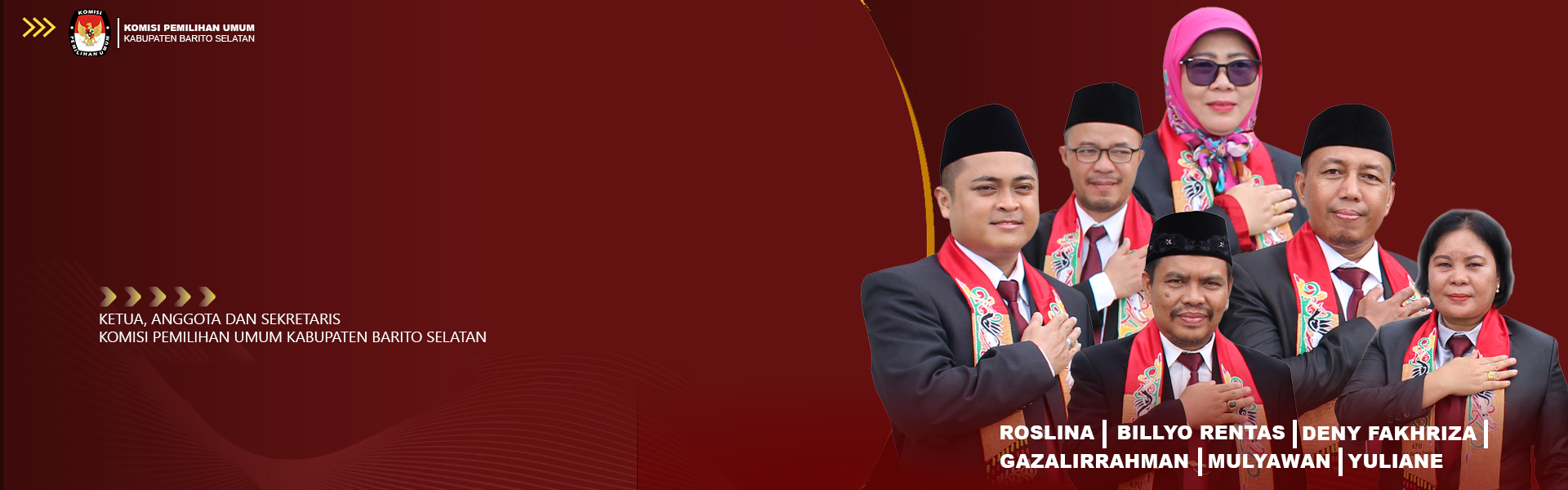 KETUA, ANGGOTA DAN SEKRETARIS KPU KABUPATEN BARITO SELATAN